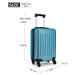 Modrý cestovní kvalitní prostorný malý kufr Bartie Lulu Bags