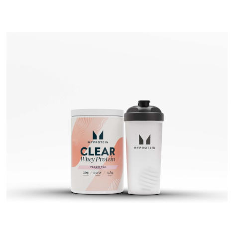 Balíček Clear Protein - Shaker - Peach Tea Myprotein