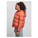 Dámská zimní bunda Urban Classics Ladies Hooded Puffer Jacket - cihlově červená