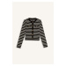 DEFACTO Regular Fit Crew Neck Striped Buttoned Knitwear Cardigan