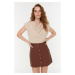 Trendyol Brown Buttoned Skirt