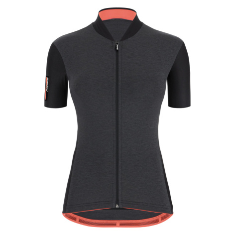 SANTINI Cyklistický dres s krátkým rukávem - COLORE - šedá/černá