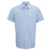 Premier Workwear Pánská popelínová košile Gingham s drobným kostkovaným vzorem a krátkým rukávem