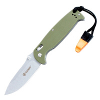 Zavírací nůž G7412 Ganzo® – Stříbrná čepel – Satin, Zelená