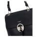 Trendová dámská koženková kabelka Isidora, černá