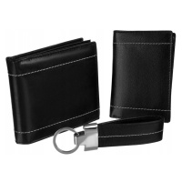 Dárková sada: kožená peněženka, pouzdro a klíčenka