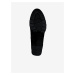 Černo-šedé kožené kotníkové boty na vysokém podpatku Tamaris
