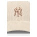 Bavlněná baseballová čepice New Era CORD 9FORTY® NEW YORK YANKEES béžová barva, s aplikací, 6056