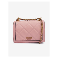 Růžová dámská crossbody kabelka Guess Abey Convertible Xbody Flap - Dámské