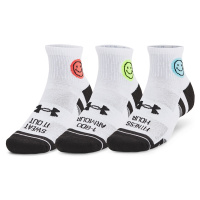 Under Armour Perf Tech Nvlty 3-Pack Qtr White 100