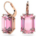 Swarovski Výrazné visací náušnice s růžovými krystaly Millenia 5619502