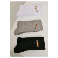 Ponožky Pride 3-Pack wht/gry/blk