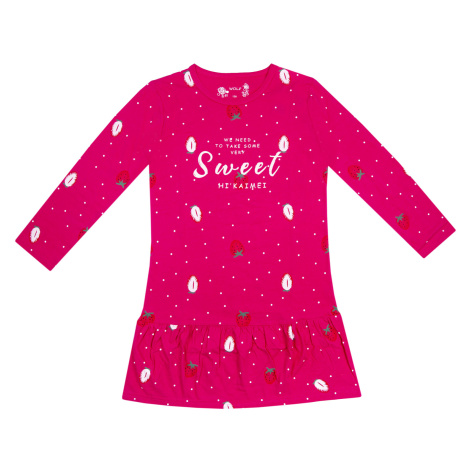 Dívčí noční košile - Wolf S2381, sytě růžová Barva: Růžová