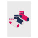 Dětské ponožky Fila ( 3-pak) růžová barva