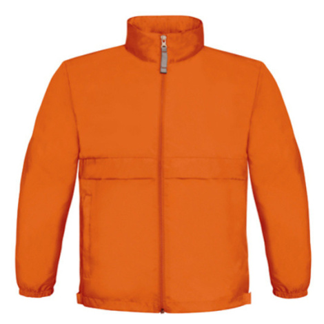B&amp;C Jacket Sirocco Dětská jarní bunda JK950 Orange B&C