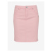 Světle růžová dámská džínová sukně SAM 73 Belén