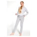 Dívčí pyžamo Cornette Molly - bavlna Světle šedá
