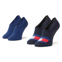 Tommy Hilfiger Socks - TH MEN FOOTIE 2P FLAG blue