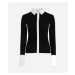 Top karl lagerfeld lslv polo top black