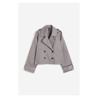 H & M - Krátký keprový námořnický kabát - šedá