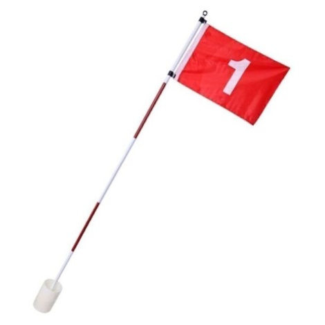 PURE 2 IMPROVE FLAG POLE SET Golfová vlajka, bílá, velikost Pure2Improve