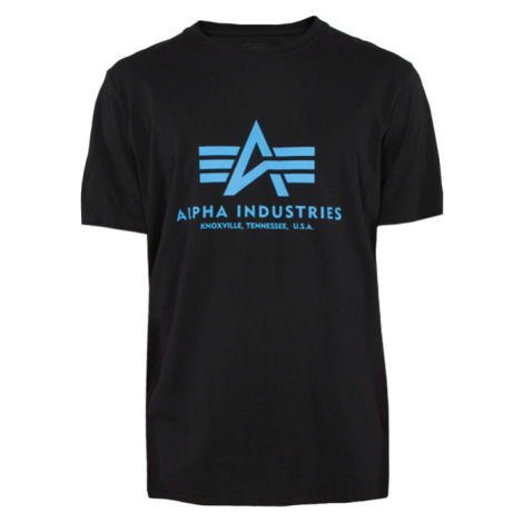 Alpha Industries Tričko Basic T-Shirt černá | modrá