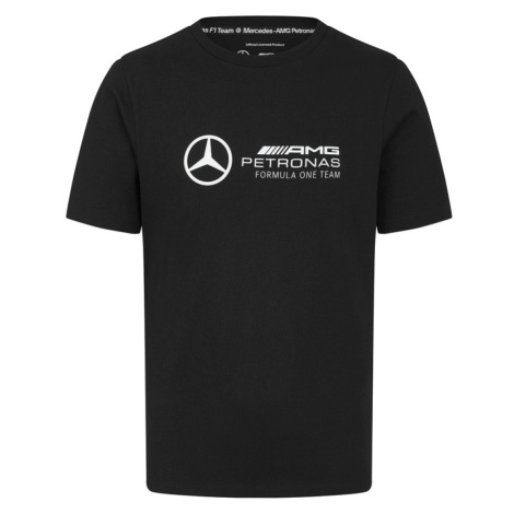 Mercedes AMG Petronas pánské tričko Large Logo Black F1 Team 2024 Stichd