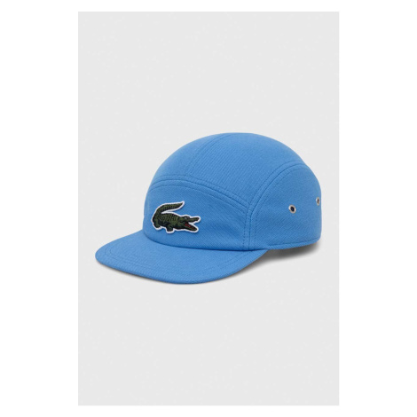 Bavlněná baseballová čepice Lacoste s aplikací