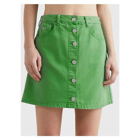 Zelená dámská džínová sukně Tommy Jeans Tommy Hilfiger