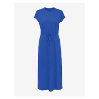 Modré dámské basic midi šaty ONLY May