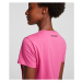 Tričko karl lagerfeld mini ikonik karl patch t-shirt růžová