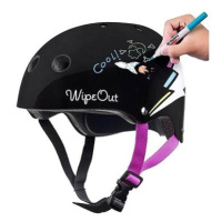 Wipeout dětská helma černá s bleskem, velikost 49-52 cm