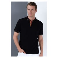 T8567 DEWBERRY MEN'S T-SHIRT-BLACK