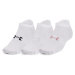 Under Armour ponožky UA Essential No Show 3pk-WHT 1361459-100 42-47