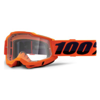 100% SPEEDLAB Cyklistické brýle - ACCURI 2 OTG - oranžová/černá