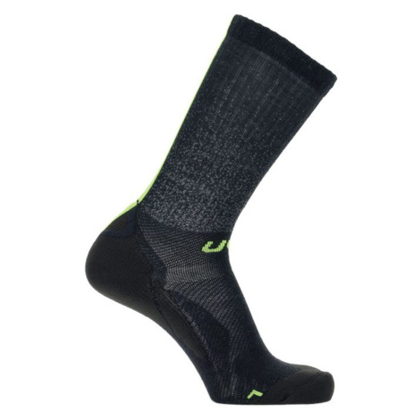 UYN Cyklistické ponožky klasické - AERO WINTER - černá/zelená