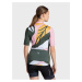 Zeleno-růžové dámské sportovní tričko na zip Kilpi RITAEL