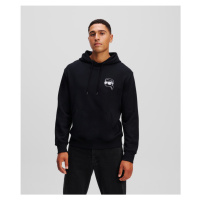 Mikina karl lagerfeld big ikon hoodie black