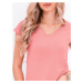 Women's plain t-shirt SLR002 - peach