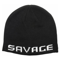 Savage gear čepice logo beanie one size black white