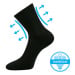 Boma Diarten Unisex ponožky s volným lemem - 3 páry BM000000567900100640 černá