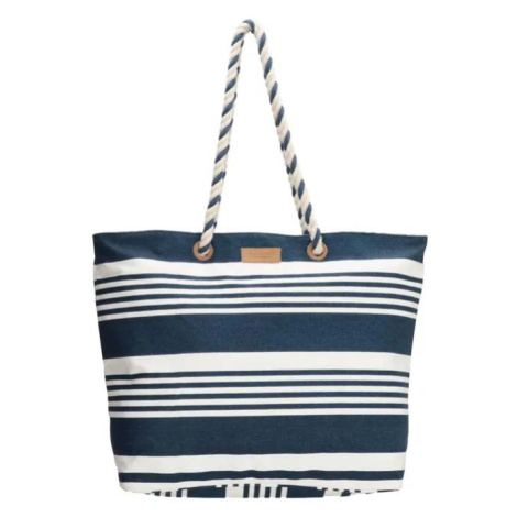 PE-Florence Modro-bílá pruhovaná plážová taška "Vacation"