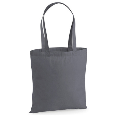 Westford Mill Nákupní bavlněná taška WM201 Graphite Grey