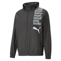 Puma HOODED GRAPHIC WINDBREAKER JACKET Pánská bunda, černá, velikost