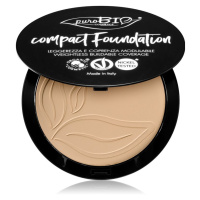 puroBIO Cosmetics Compact Foundation kompaktní pudrový make-up SPF 10 odstín 02 9 g