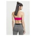 Dámské tričko bez rukávů // Urban classics Ladies Bandeau Top fuchsia