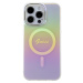 Guess IML Iridescent Script MagSafe kryt iPhone 15 Pro Max růžový