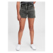 GAP Teen džínové kraťasy sky high-rise denim shorts with stretch Šedá