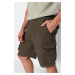 Trendyol Khaki Regular Fit Cargo Pocket Shorts