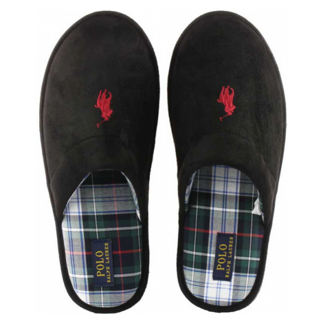 Černé pantofle Klarence Ralph Lauren